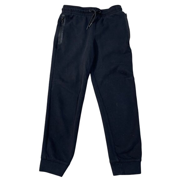 2 Old Navy Boy's Jogger Sweatpants Size M (8) Pull-on Black Grey - Picture 5 of 7